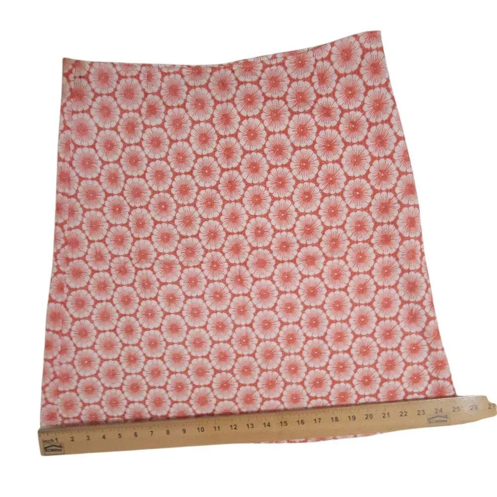 Boden Womens Embroidered Lace Floral Coral Red & White Cotton A-Line Skirt 16R - Picture 8 of 11